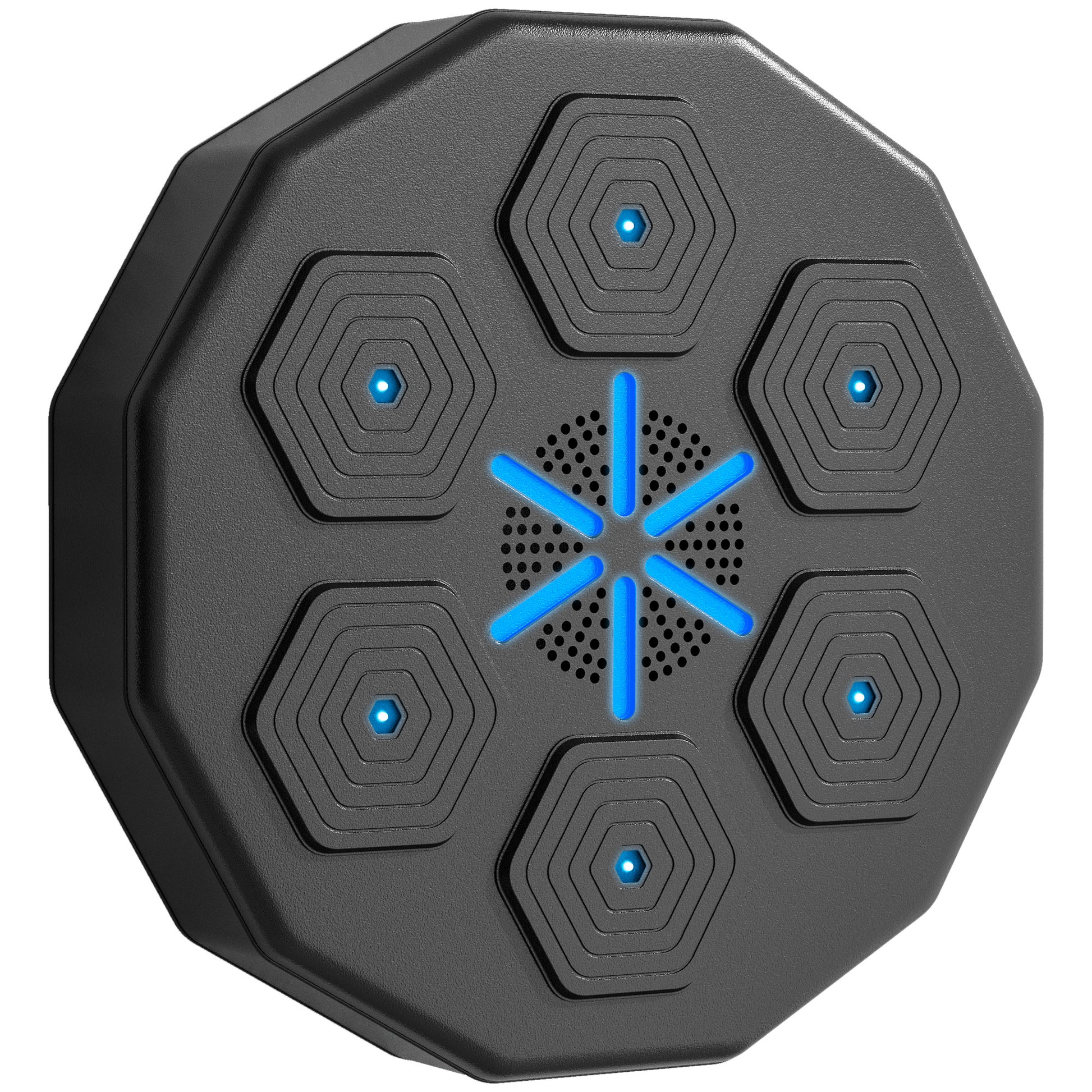 SPORTNOW Music Boxing Machine with Bluetooth Connection and LED Light Smart, Wall Mounted for Punching Beat Boxing Training