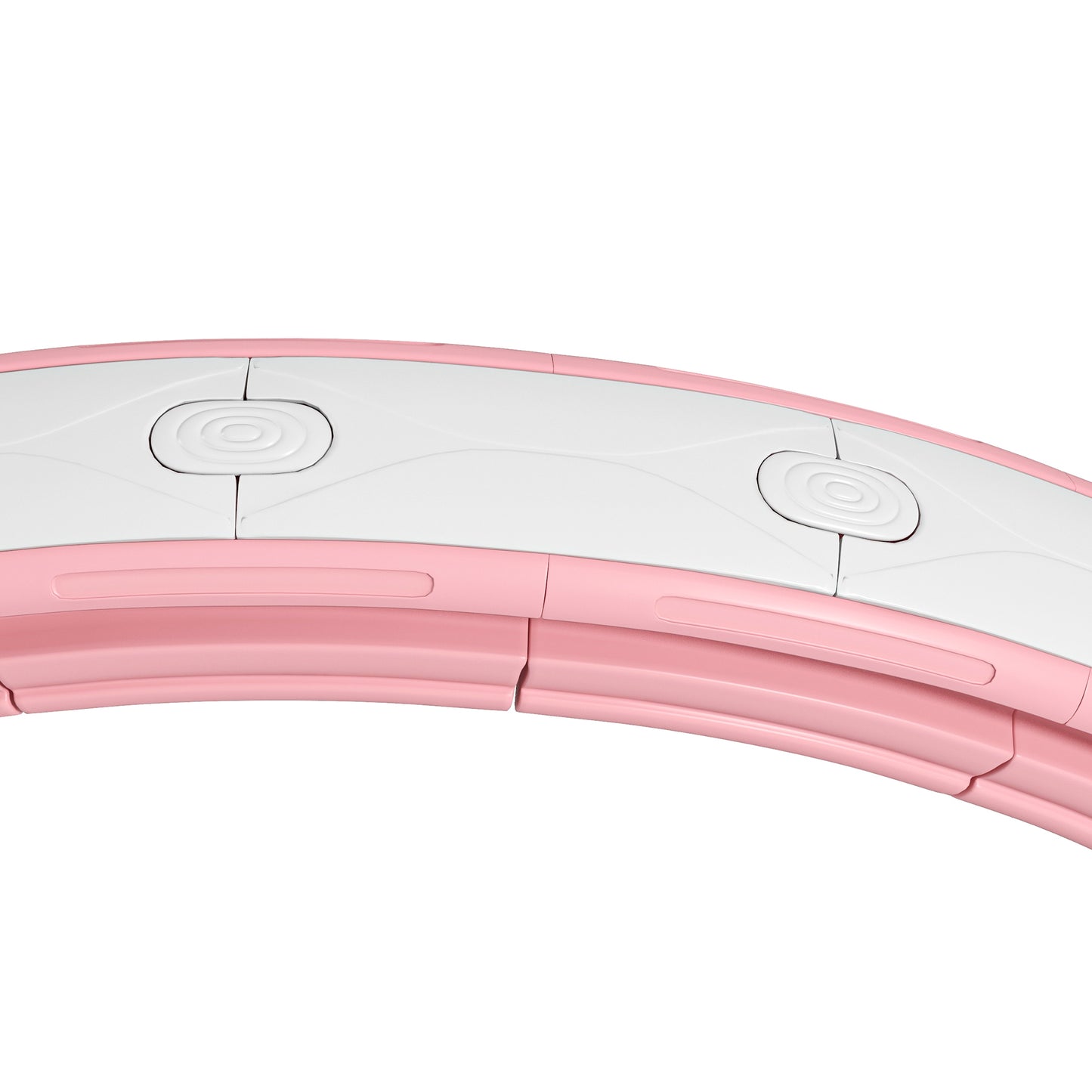 SPORTNOW Smart Weighted Hula Hoop, Massage Hula Ring w/ 16 Detachable Knots, 360Â° Auto-Rotating Ball, Digital Counter, Pink