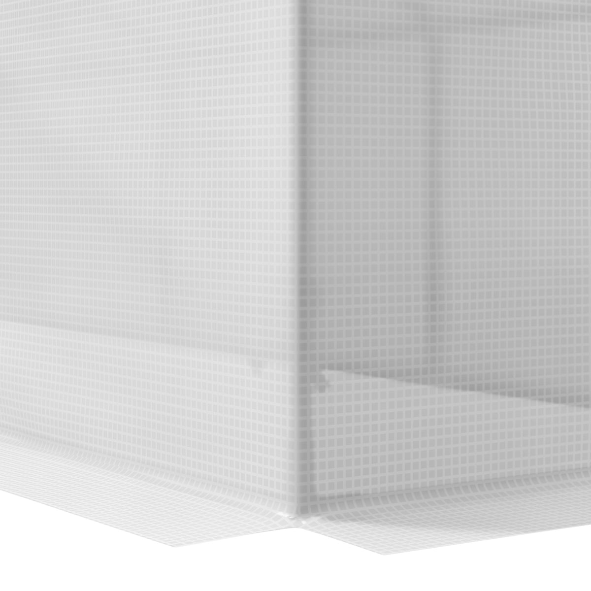 Outsunny Mini Greenhouse Portable Flower Planter Vegetable Grow House for Garden with Zipped Windows, 180 x 60 x 60 cm, White