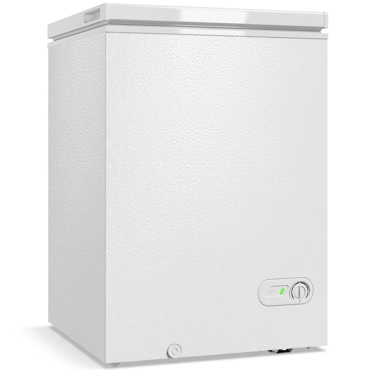 HOMCOM 91L Freestanding Chest Freezer with Removable Storage Basket, Chest Freezer with Mechanical Temperature Control, White Default Title