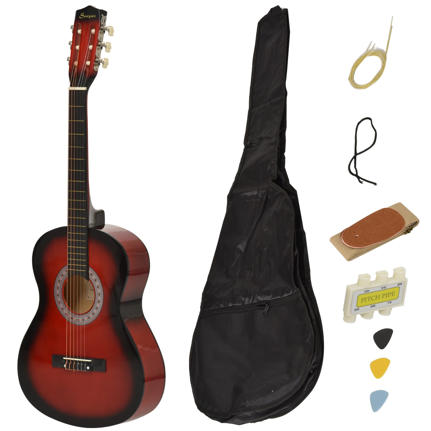<ul style="list-style:disc;margin-left:15px;"><li>Great for beginners: Nylon strings are soft and gentle on your fingertips