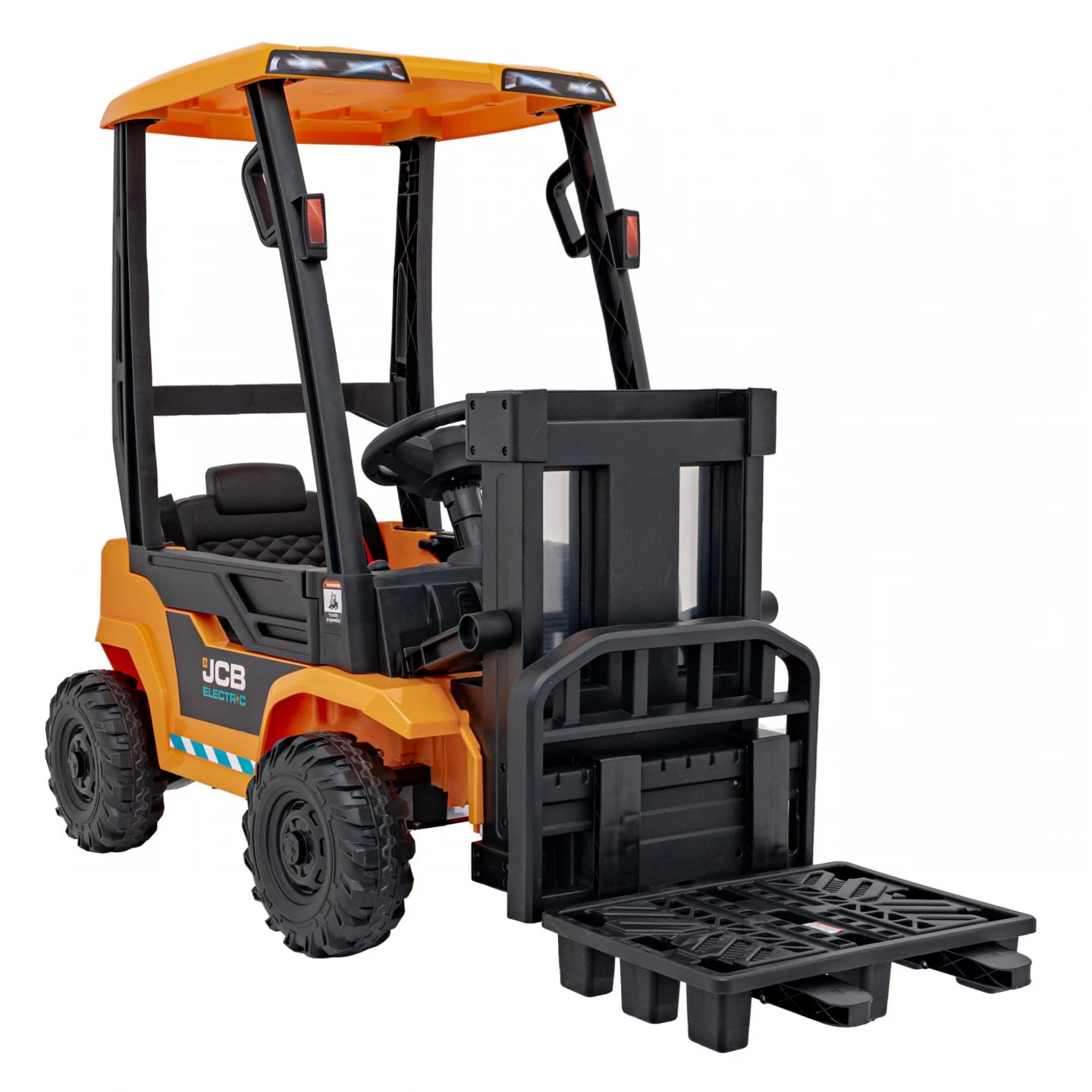 JCB Forklift 12V Electric Ride On Tractor Yellow