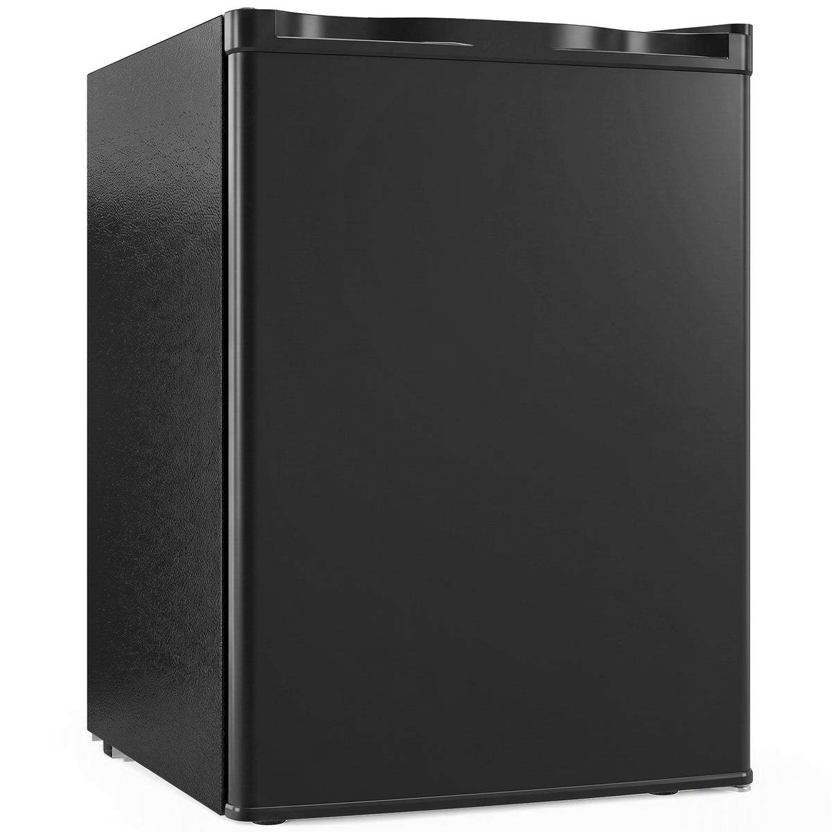 HOMCOM 73 L Mini Fridge with Chiller Box, Single Door Compact Refrigerator, Adjustable Thermostat, Reversible Door, Black Default Title