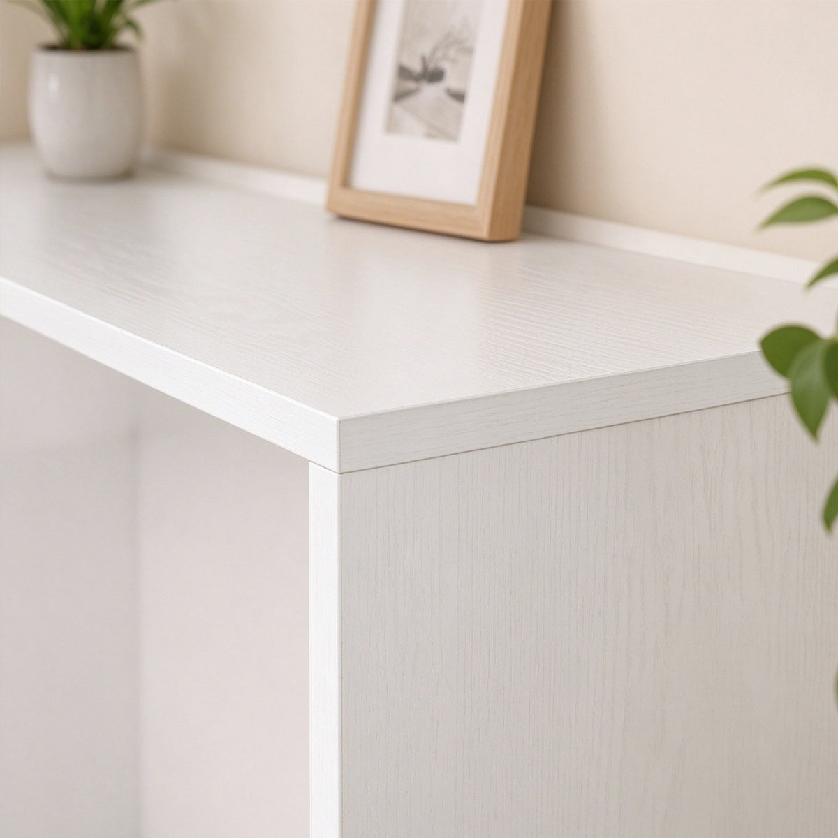 HOMCOM Bookcase with 8 Cubes, 60 x 30 x 121 cm Display Shelf with Anti-Tipping Design, White Wood-Effect