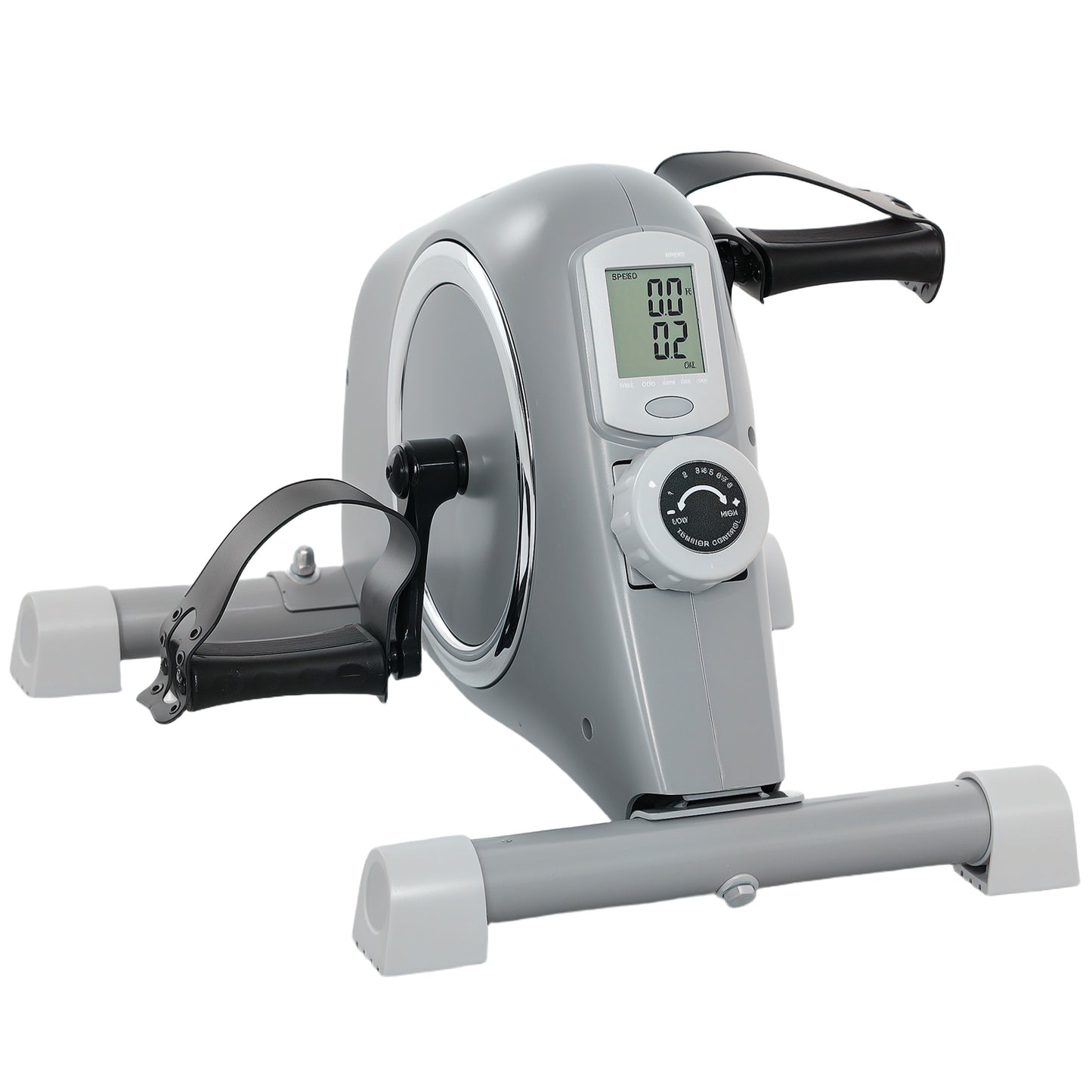 SPORTNOW Pedal Exerciser with Eight Level Magnetic Resistance, with Eight-Level Magnetic Resistance, Grey