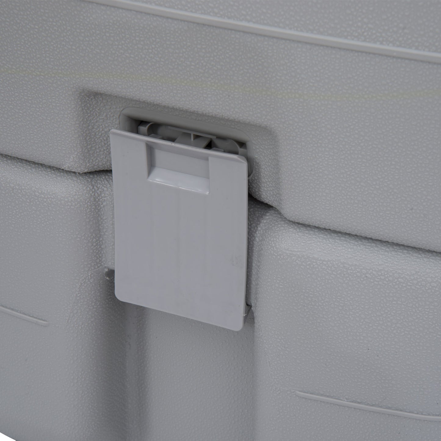 Outsunny 20L Camping Portable Toilet with 2 Detachable Tanks & Push-button Operation for Outdoor Camping & RV Travel - Grey