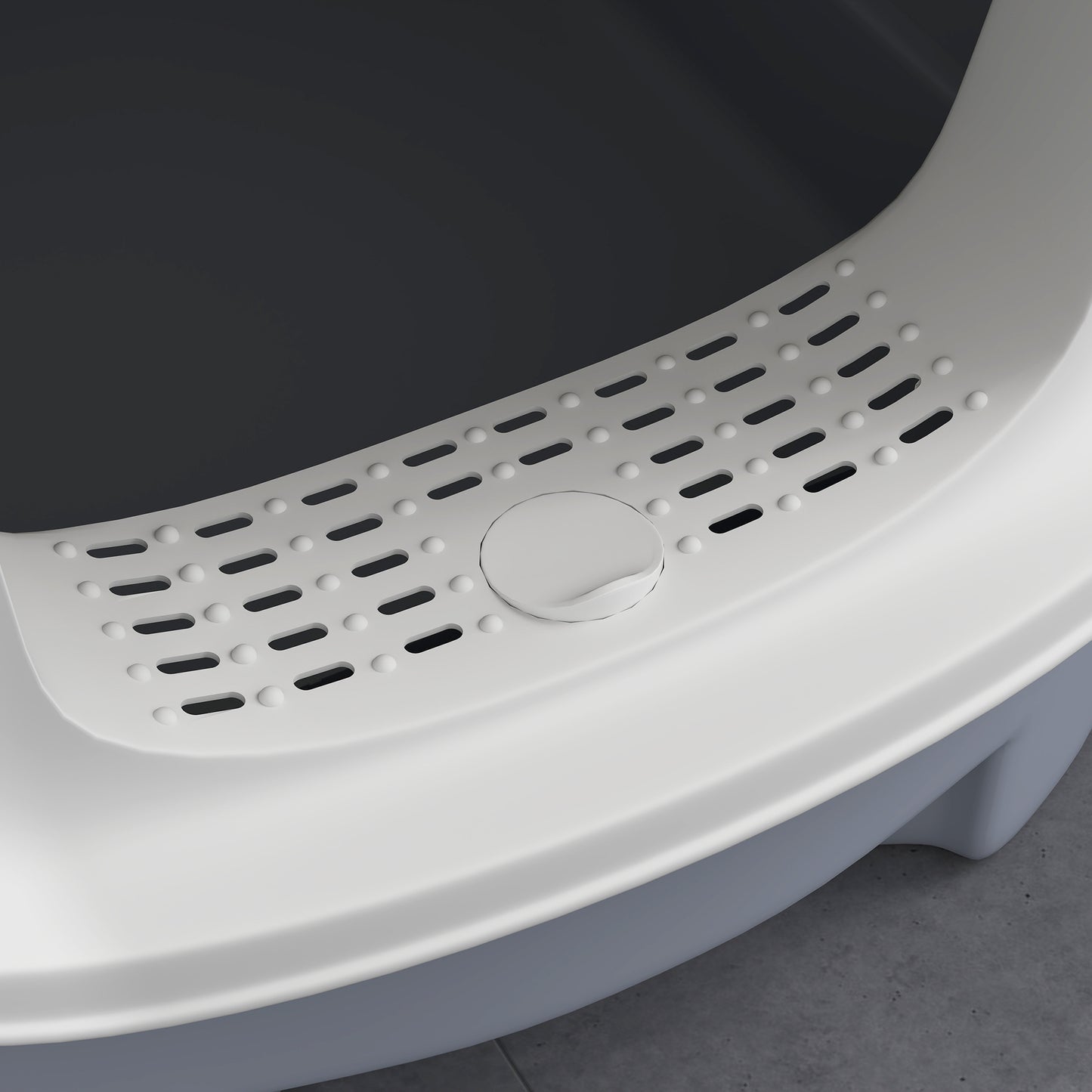 PawHut Cat Litter Box with Lid, Scoop, Deodorisation Bags, Top Entry