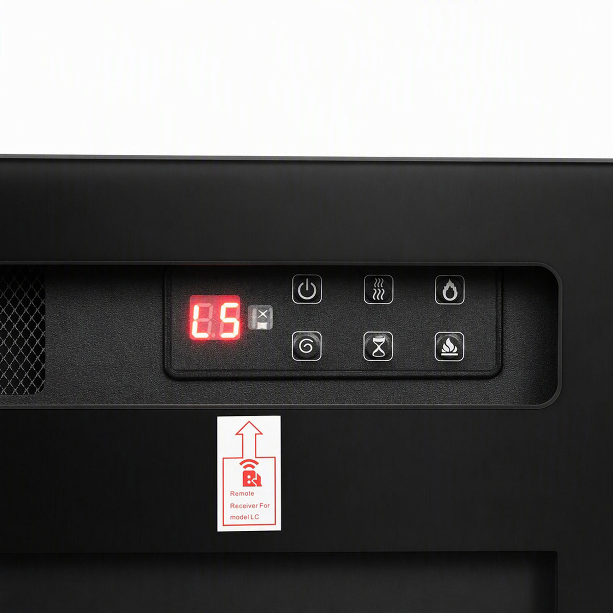 HOMCOM Ultra-Thin Electric Fire Wall Mounted/Recessed/Freestanding 92cm/36" Electric Fireplace with 12 Colours, 5 Brightness