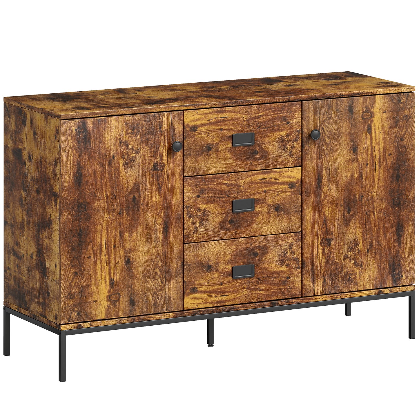 HOMCOM Modern Rustic Brown Sideboard Default Title