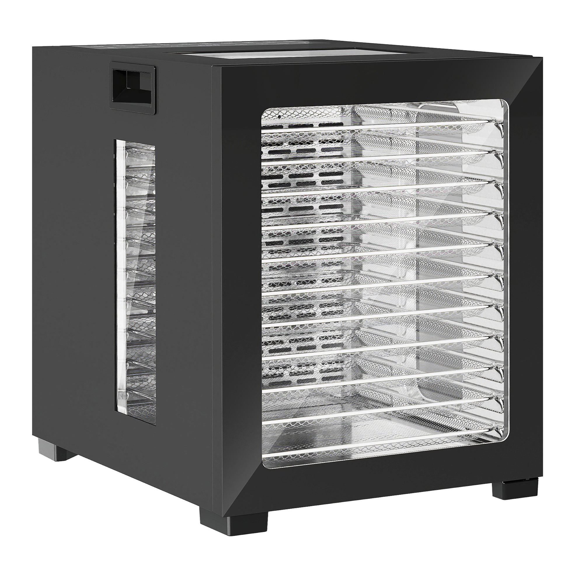 HOMCOM 12-Tray 40-70â„ƒ Food Dehydrator - Black