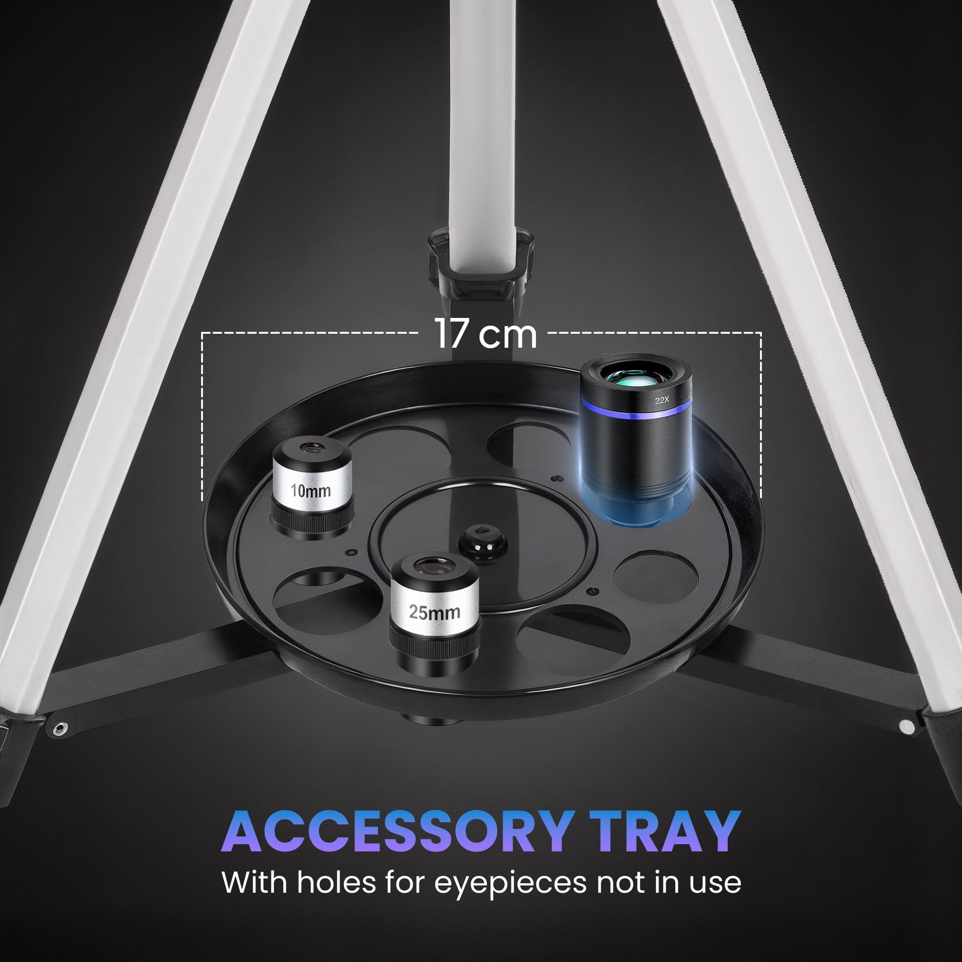Outsunny Astronomy Telescope for Adults and Beginners with 70 mm Aperture, Carry Bag, White