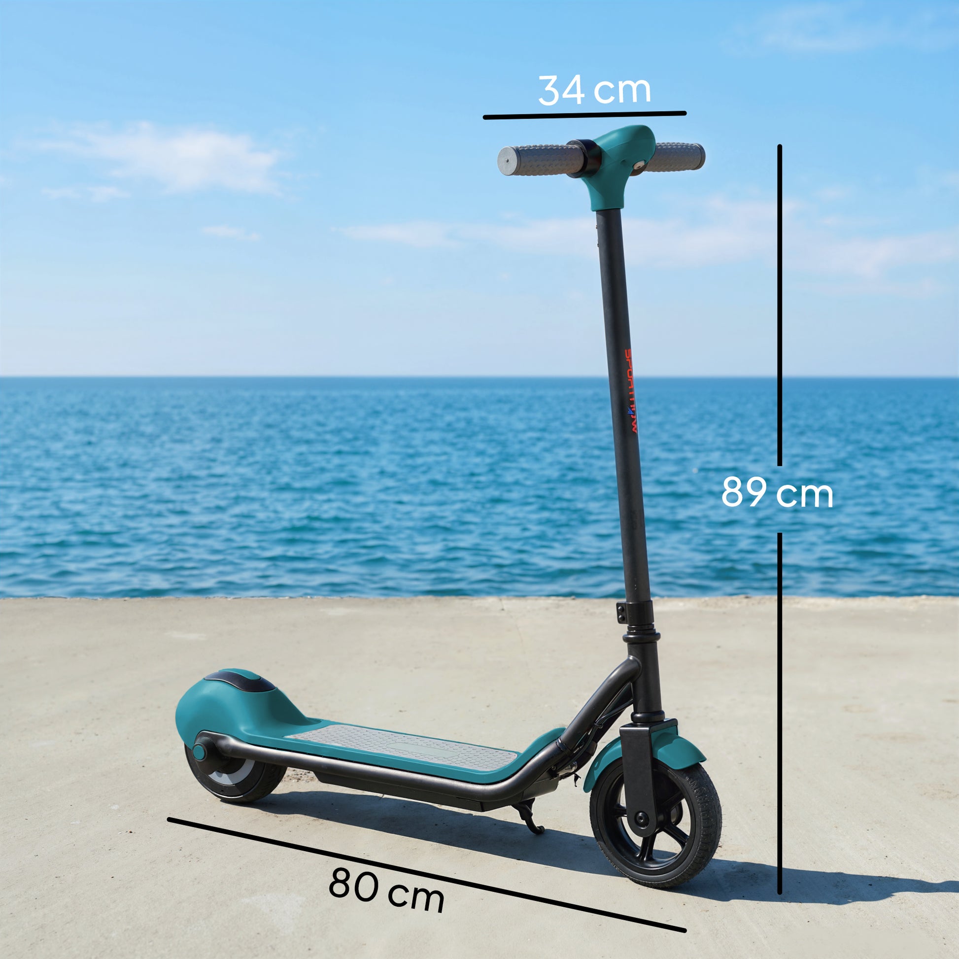SPORTNOW Electric Scooter for Kids, with LED Display, Green