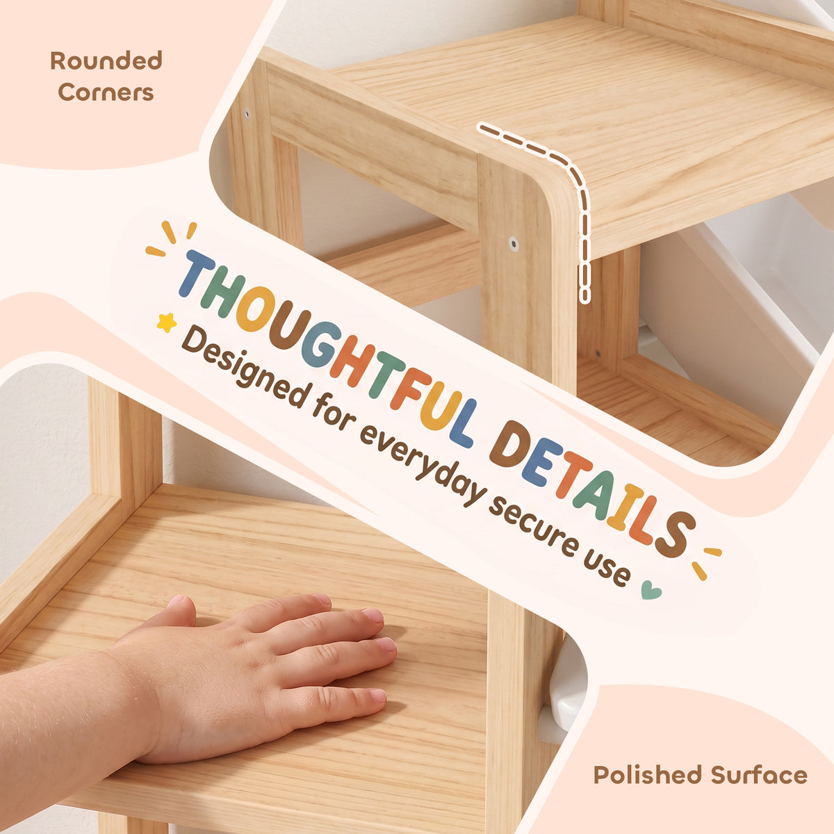 AIYAPLAY Toy Storage Organiser with 3 Shelves and 12 Bins, Wooden Toy Organiser for Playroom, Bedroom, Nursery, Natural