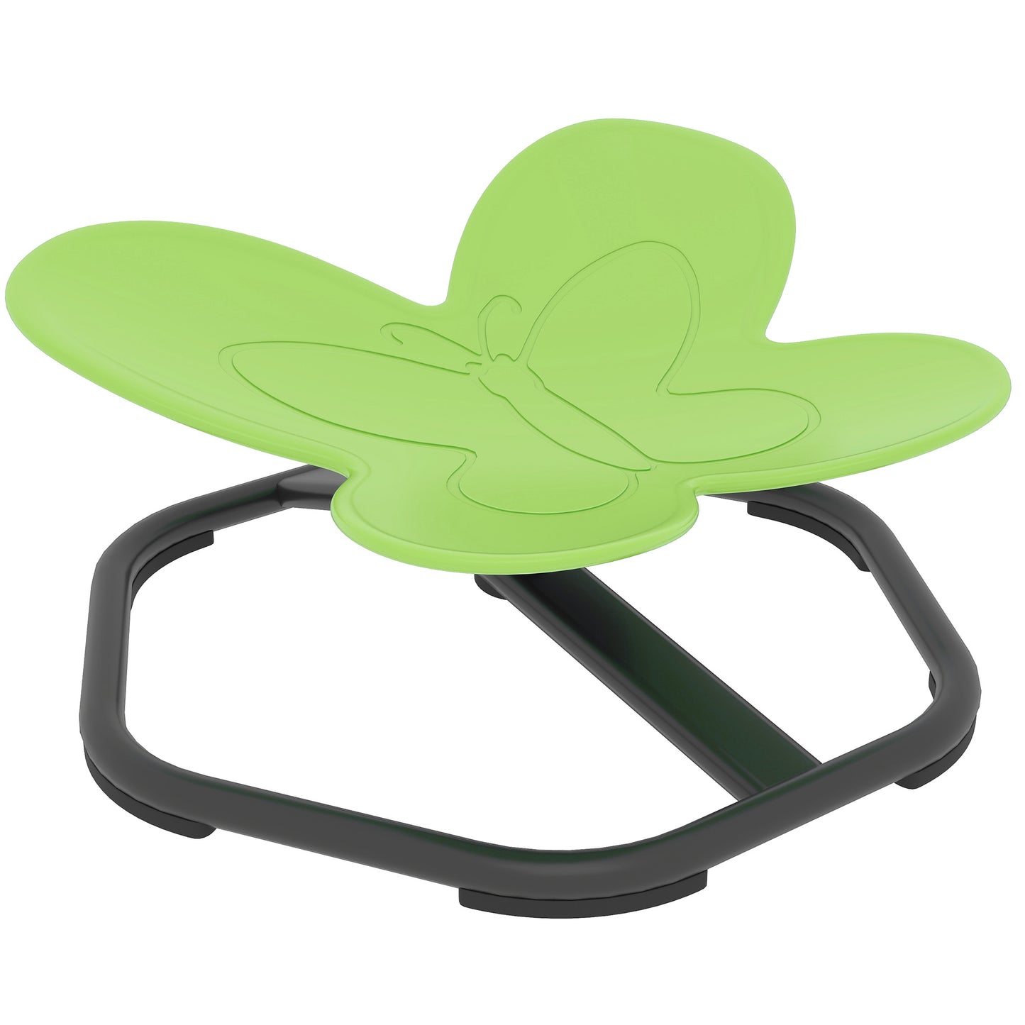 AIYAPLAY Butterfly-Shaped Kids Swivel Chair, Sensory Spinning Chair for Balance and Coordination Training, Green Default Title