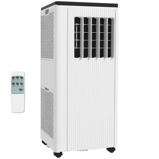 HOMCOM 7,000 BTU App-Controlled Mobile Air Conditioner, 15mÂ² Radius - White