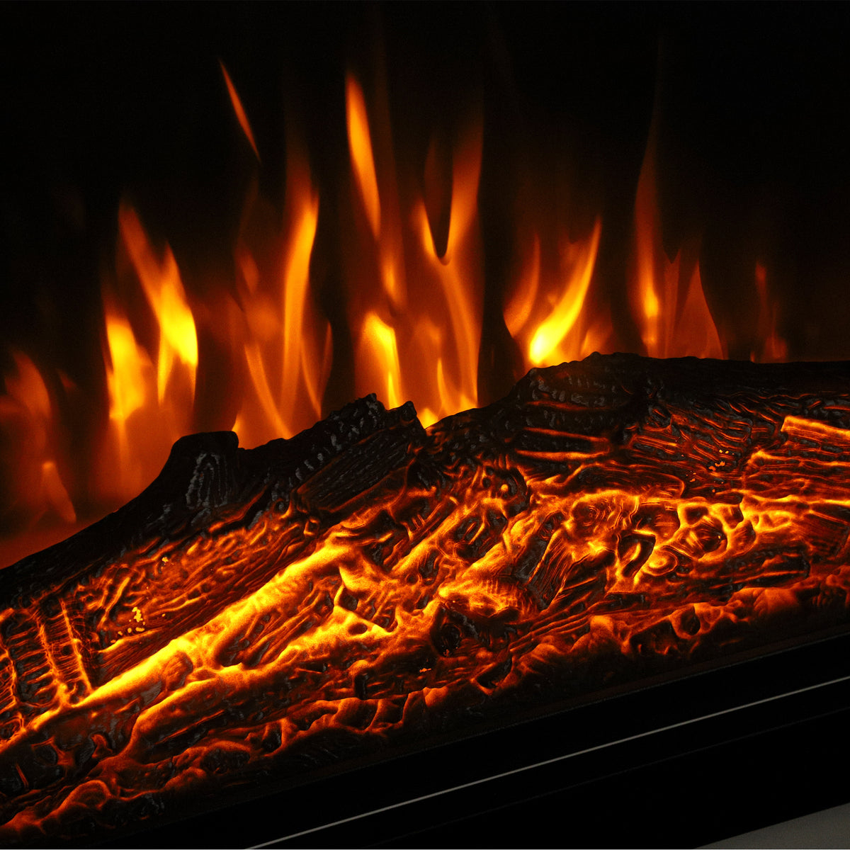 HOMCOM Freestanding Electric Fireplace Suite, Electric Fire and Surround, Adjustable Flame Effect, Remote, Timer, 900W/1800W