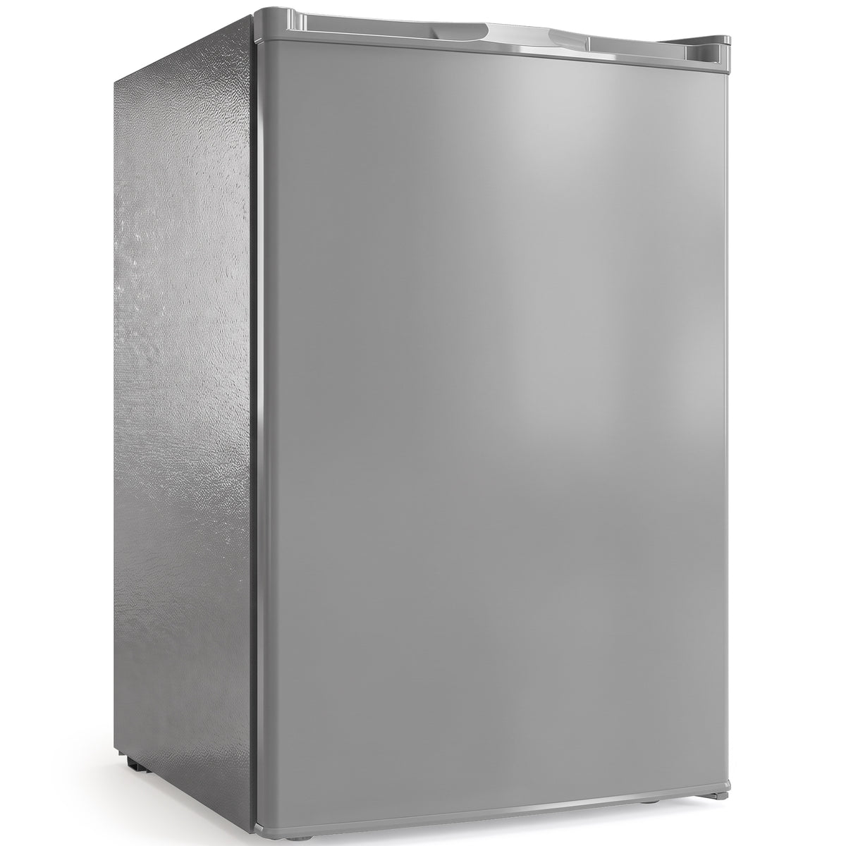 HOMCOM 85L Mini Freezer Countertop, Compact Freestanding Upright Freezer with Reversible Door, Removable Glass Shelves, Grey Default Title