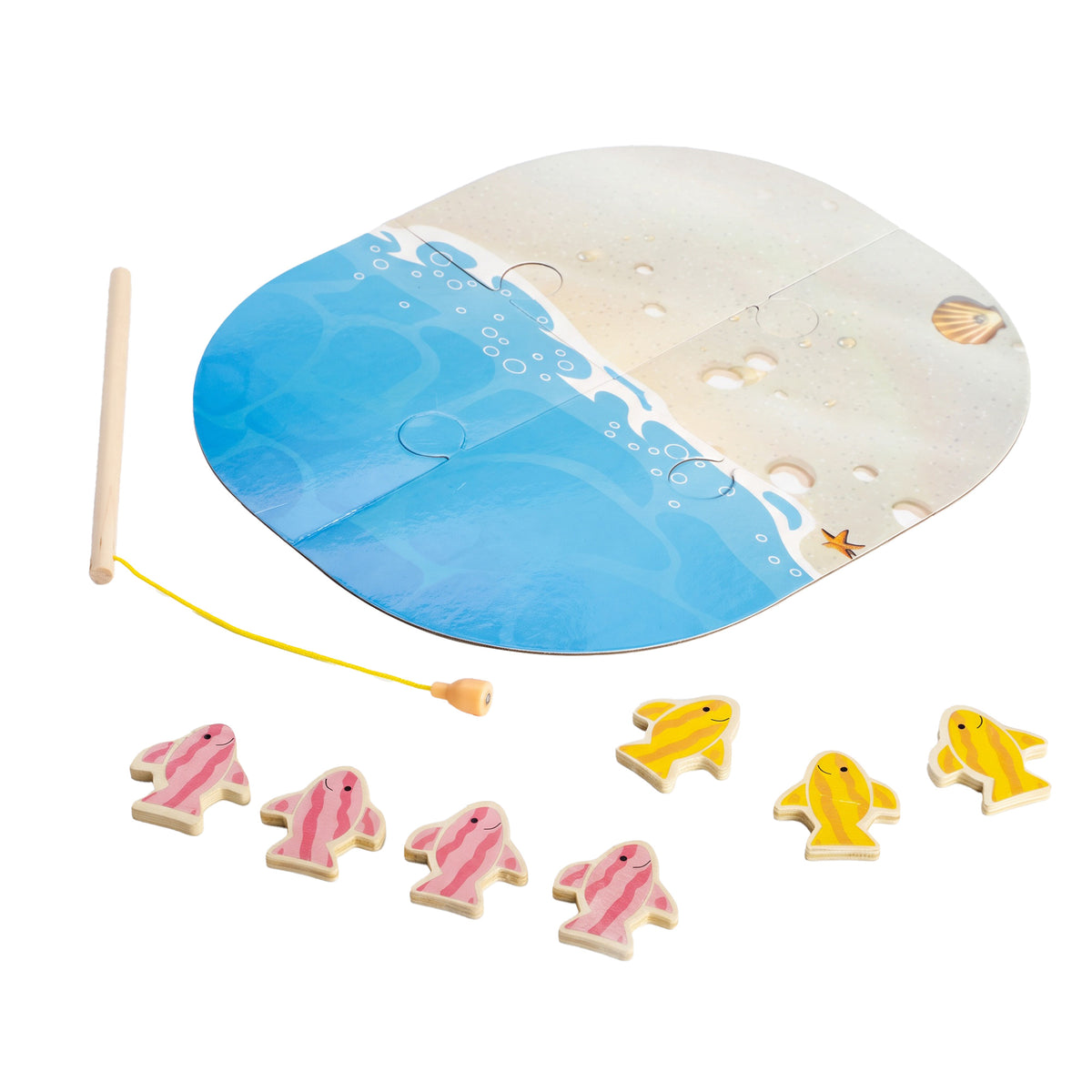 AIYAPLAY Wooden Train Set, 58PCS Train Track Set with 17 Track Pieces, 5 Princess Figures and Accessories