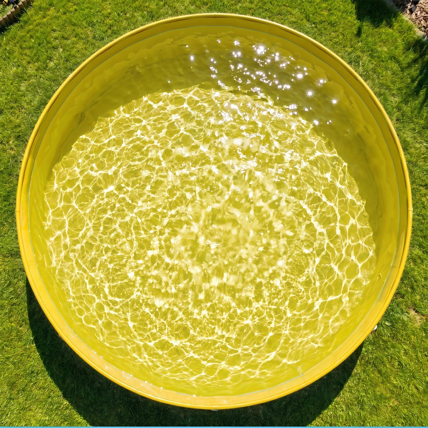 PawHut Foldable Dog Pool for Puppies and Ducks Dog Paddling Pool Bath Tub, Blue, 80 x 20 cm