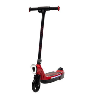 Prizm Kids 12V Electric Scooter with Flashlights and Headlight (Red)