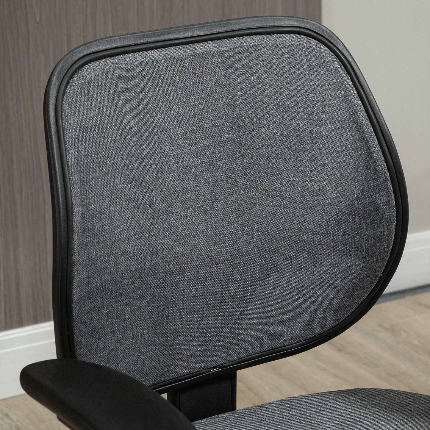 Vinsetto Drafting Chair, Fabric Office Chair, Ergonomic Painting Chair with Height Armrest Adjustable and Foot Ring, 360Â° Swivel Stool Chair for Standing Desk, Grey