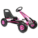 Zoom Rubber Wheel Go Kart Pink