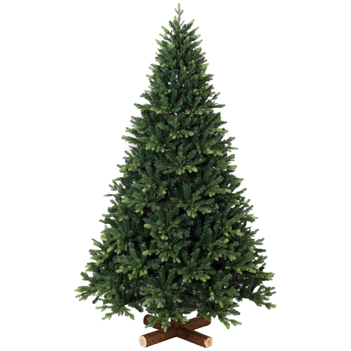 HOMCOM Artificial Christmas Tree, Hinged Xmas Tree with 3834 PE & PVC Branch Tips, 7ft, Green
