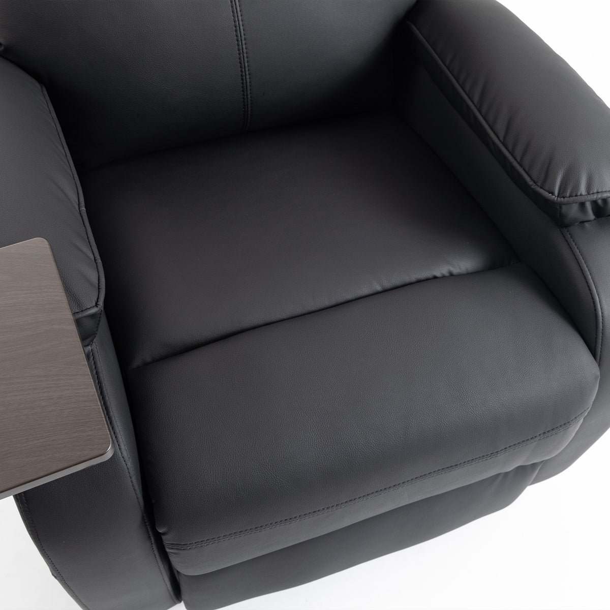 HOMCOM Riser Recliner Chair with Massage and Heat, Electric Lift Recliner Armchair for Elderly, with Side Table, Black