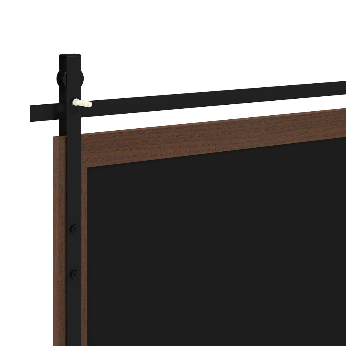 HOMCOM 110 x 66 cm Rectangle Mirror, Farmhouse Wall Mirror for Living Room, Bedroom, Hallway, Dark Brown