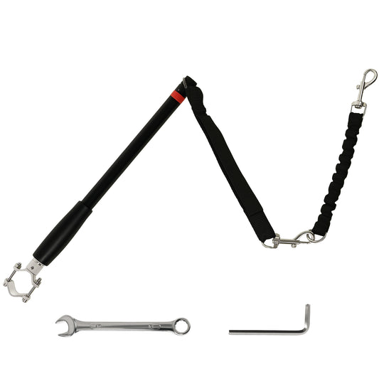 PawHut Dog Lead for Bicycle, Dog Leash for Cycling, Training, Jogging, Black