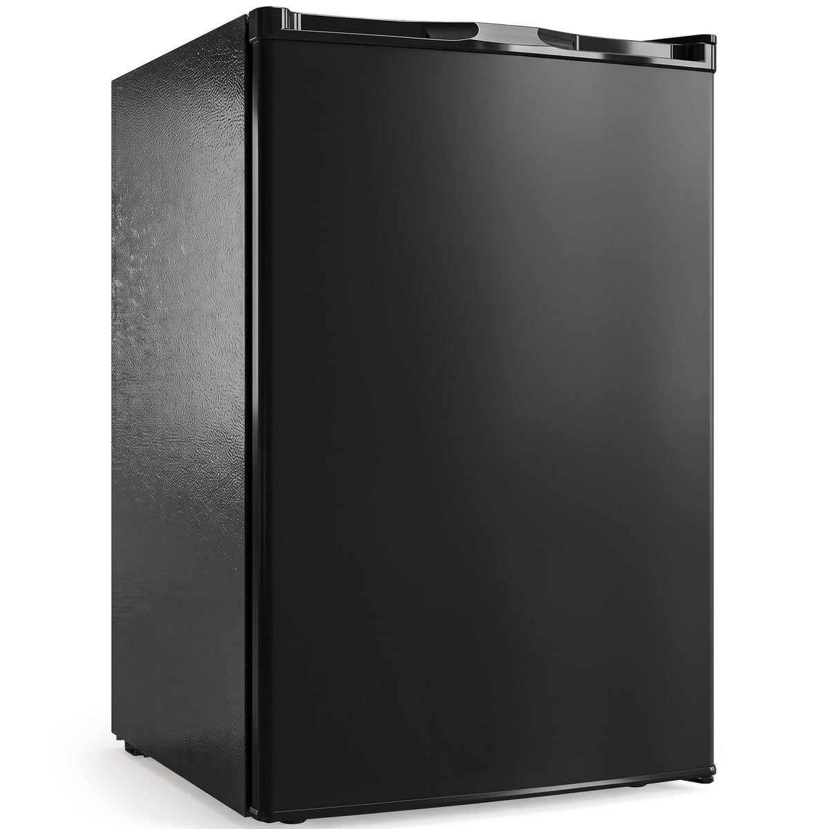 HOMCOM 85L Mini Freezer Countertop, Compact Freestanding Upright Freezer with Reversible Door, Removable Glass Shelves, Black Default Title