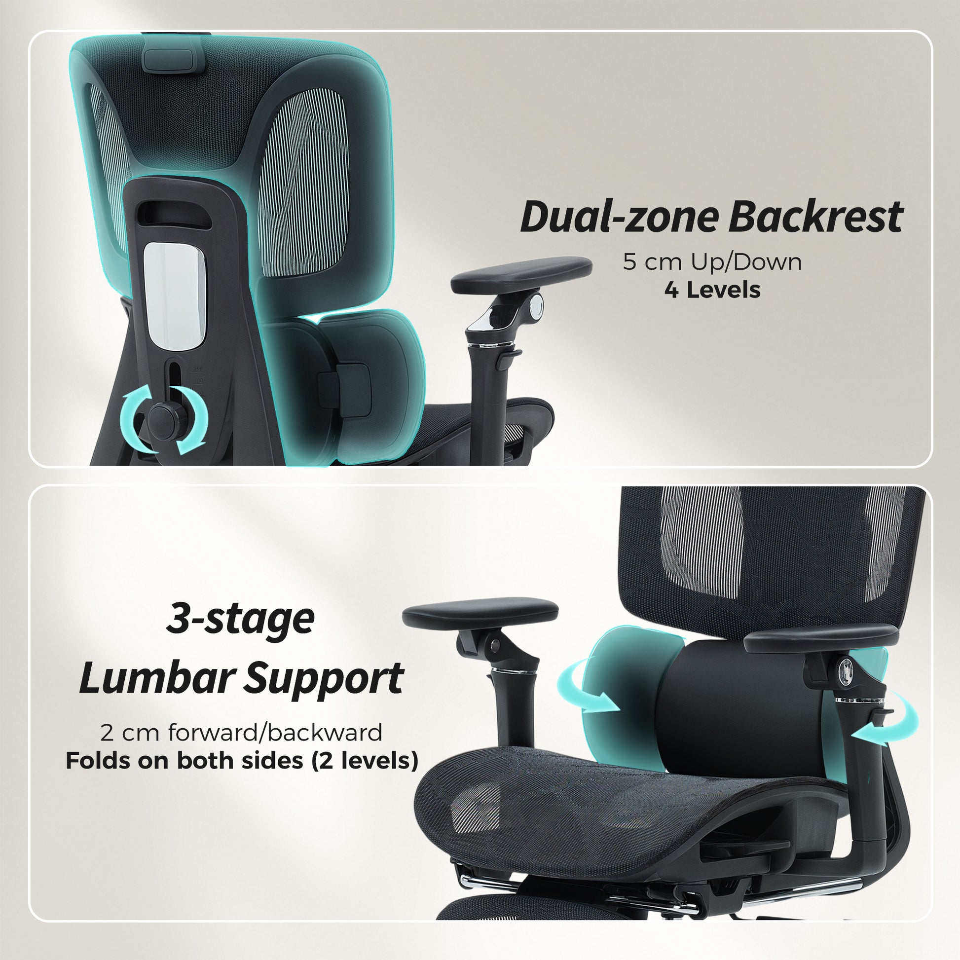 HOMCOM Ergonomic Office Chair, High Back Mesh Desk Chair, Black