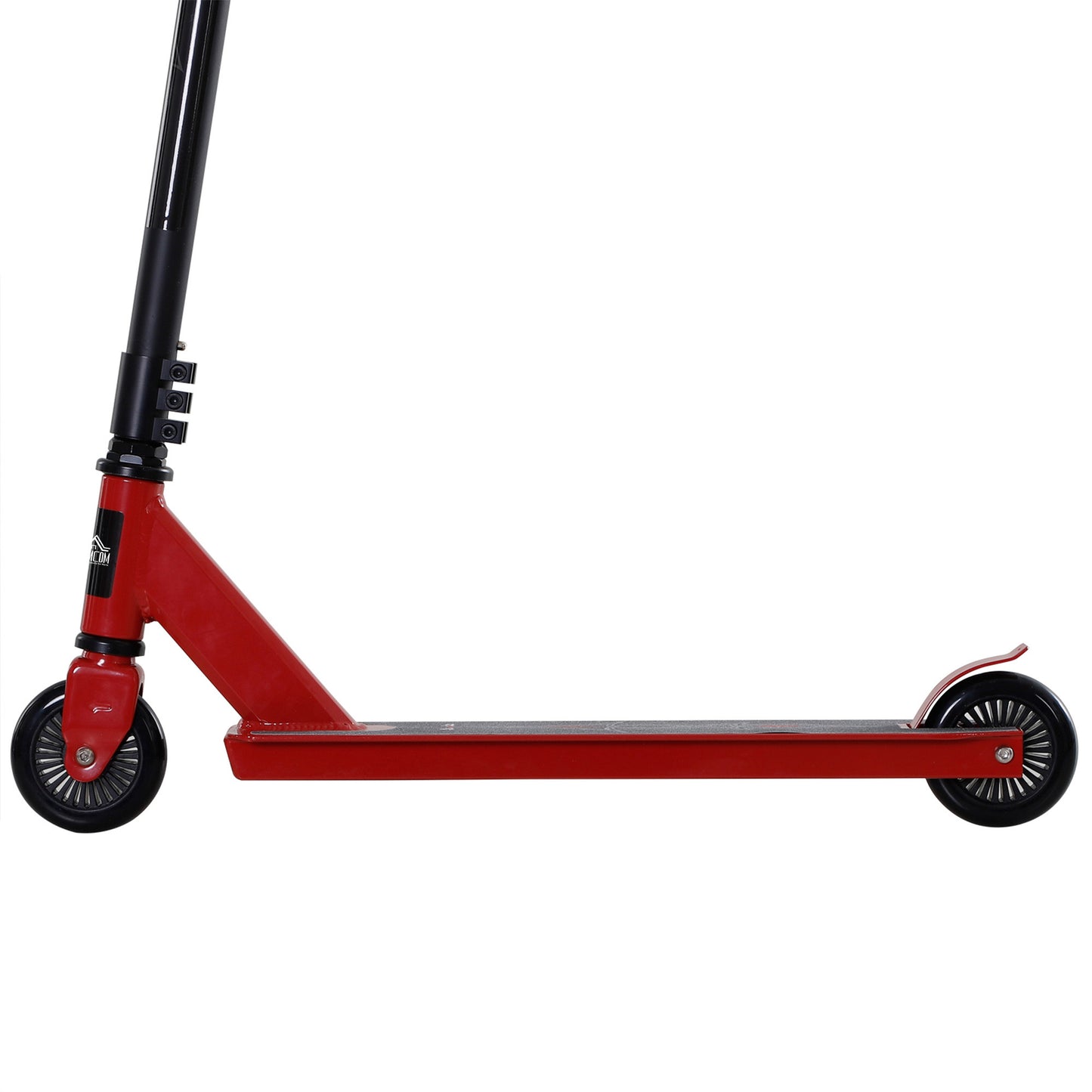 HOMCOM Street Stunt Scooter Intermediate and Beginner Freestyle Tricks Scooters For 14+ Teens Adult w/ Rear Ï†10cm Wheel & Brake - Red