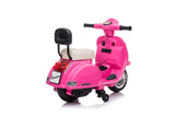 Licensed Vespa 6V Electric Ride On Motorbike Pink