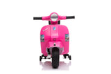 Licensed Vespa 6V Electric Ride On Motorbike Pink