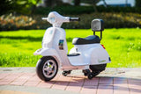 Licensed Vespa 6V Electric Ride On Motorbike White