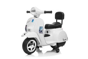 Licensed Vespa 6V Electric Ride On Motorbike White