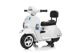 Licensed Vespa 6V Electric Ride On Motorbike White