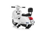 Licensed Vespa 6V Electric Ride On Motorbike White