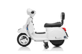 Licensed Vespa 6V Electric Ride On Motorbike White