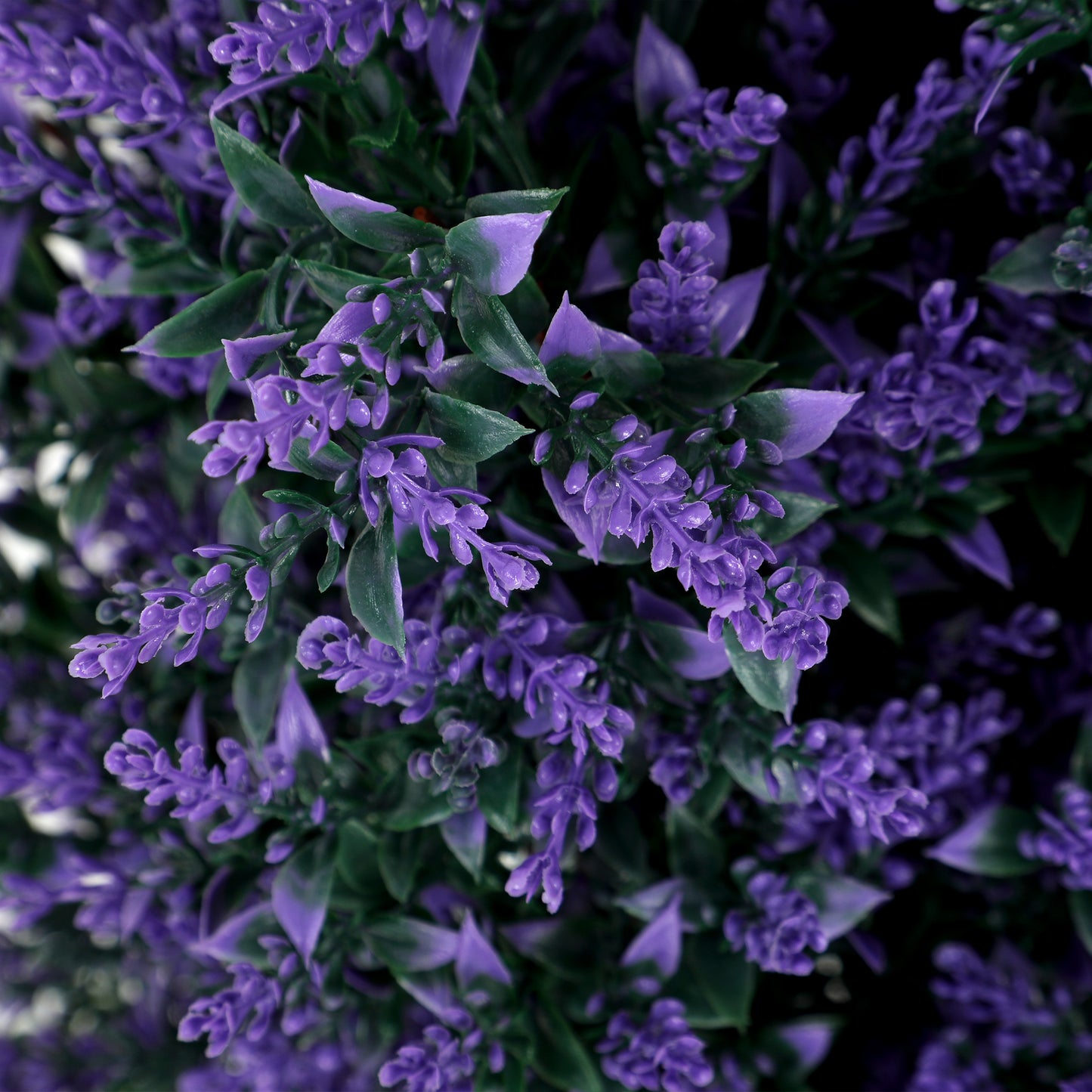HOMCOM Set of 2 Artificial Lavender Flowers, Indoor Outdoor Fake Plants with Stakes, UV Resistant for Garden, 90 cm, Blue