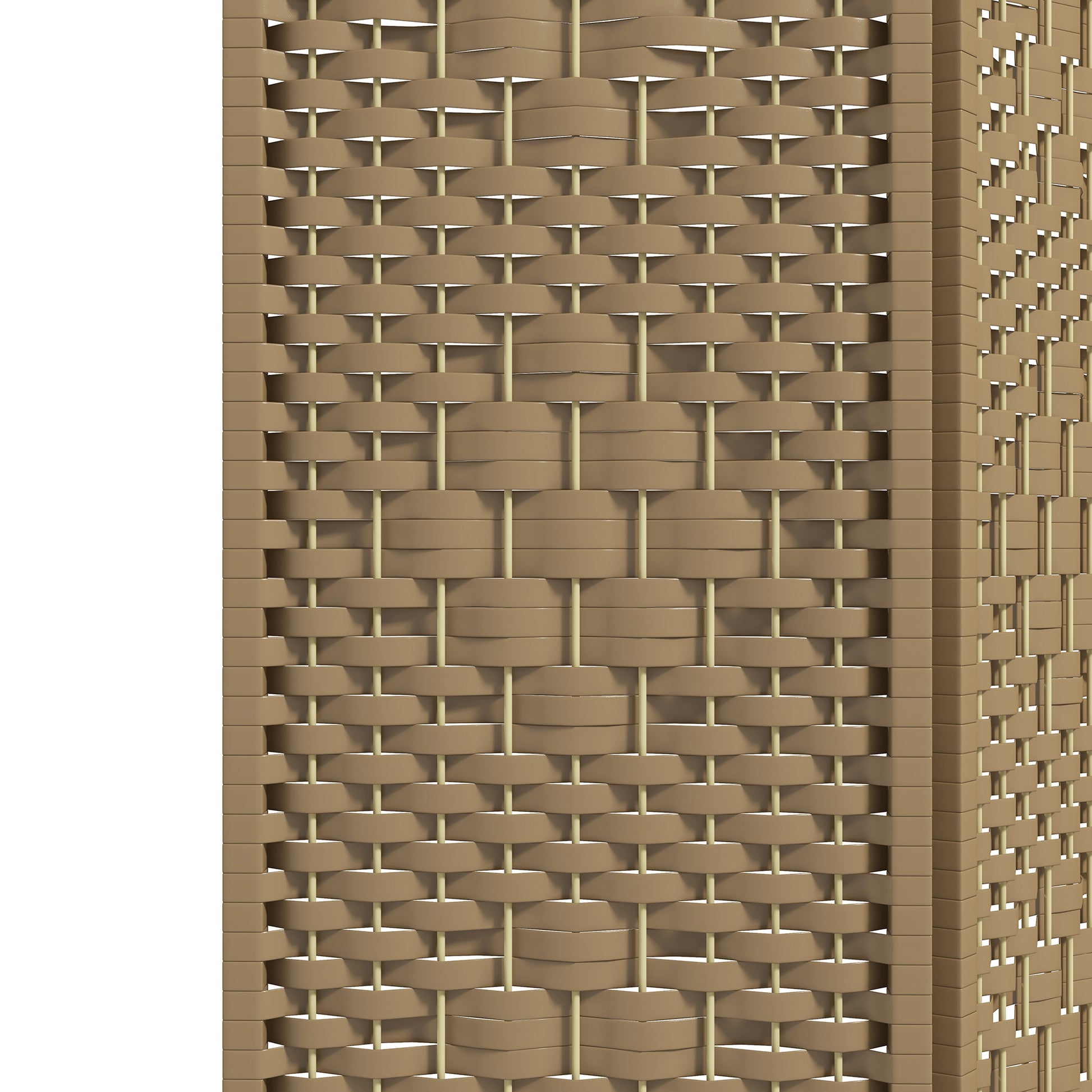 HOMCOM 3 Panel Folding Room Divider, Privacy Screen, Paravent Partition Separator for Living Room, Bedroom, Natural Wood