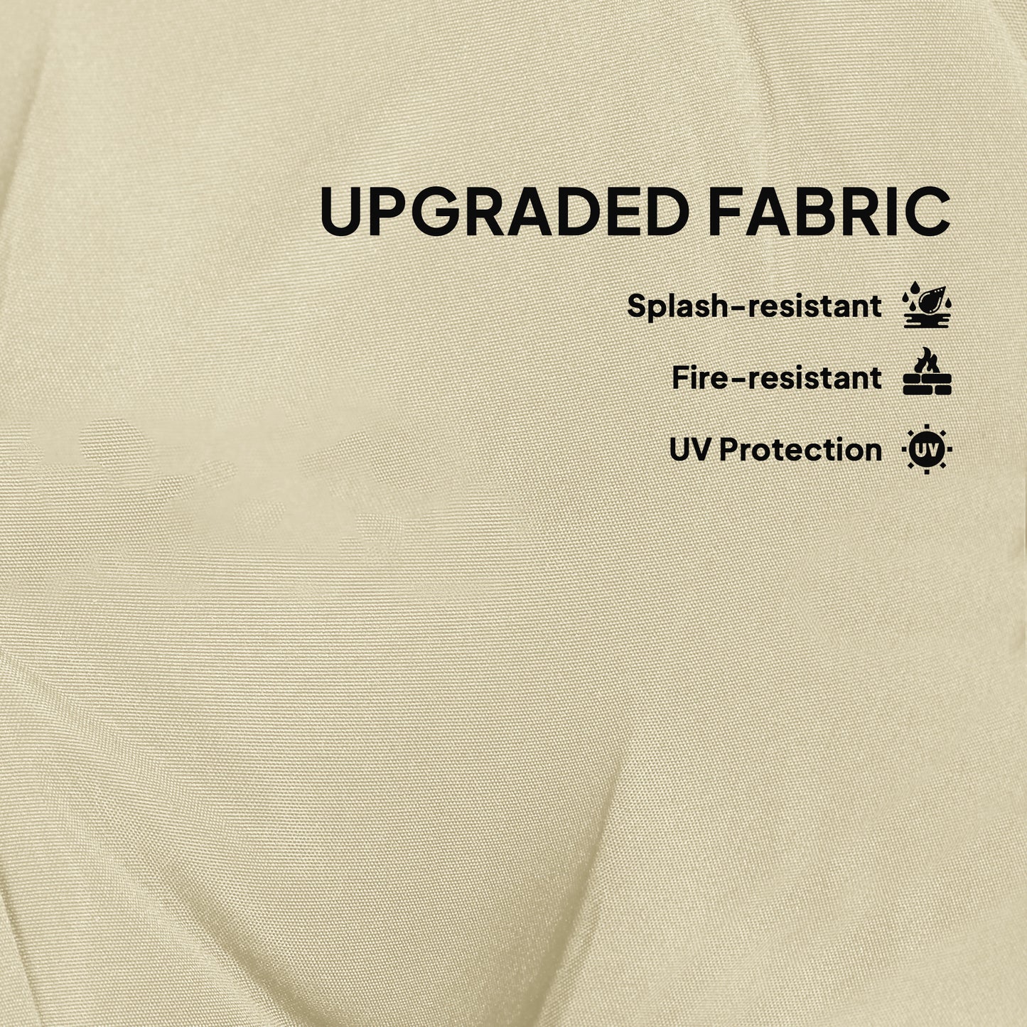 Outsunny Set of Two 60cm Outdoor Cushions - Beige