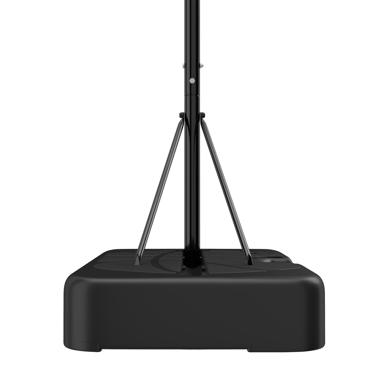 AIYAPLAY Kids Basketball Hoop and Stand, Adjustable Height, 172.5 /185.5 /199 cm, Outdoor Play Game Toys for Ages 3â€“8, Black