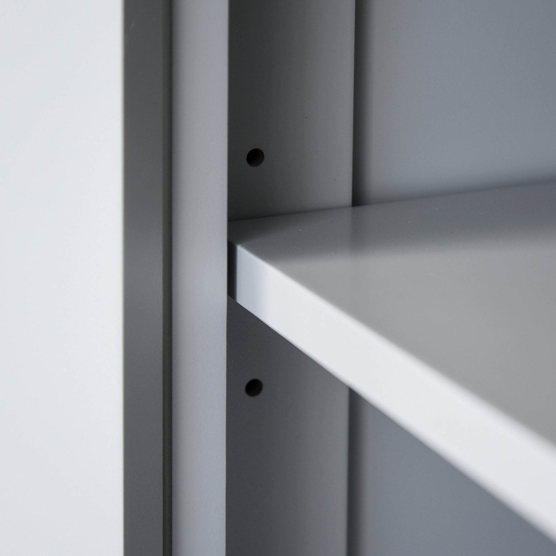 HOMCOM Multi-Storage Mid-Century Kitchen Cabinet - Grey