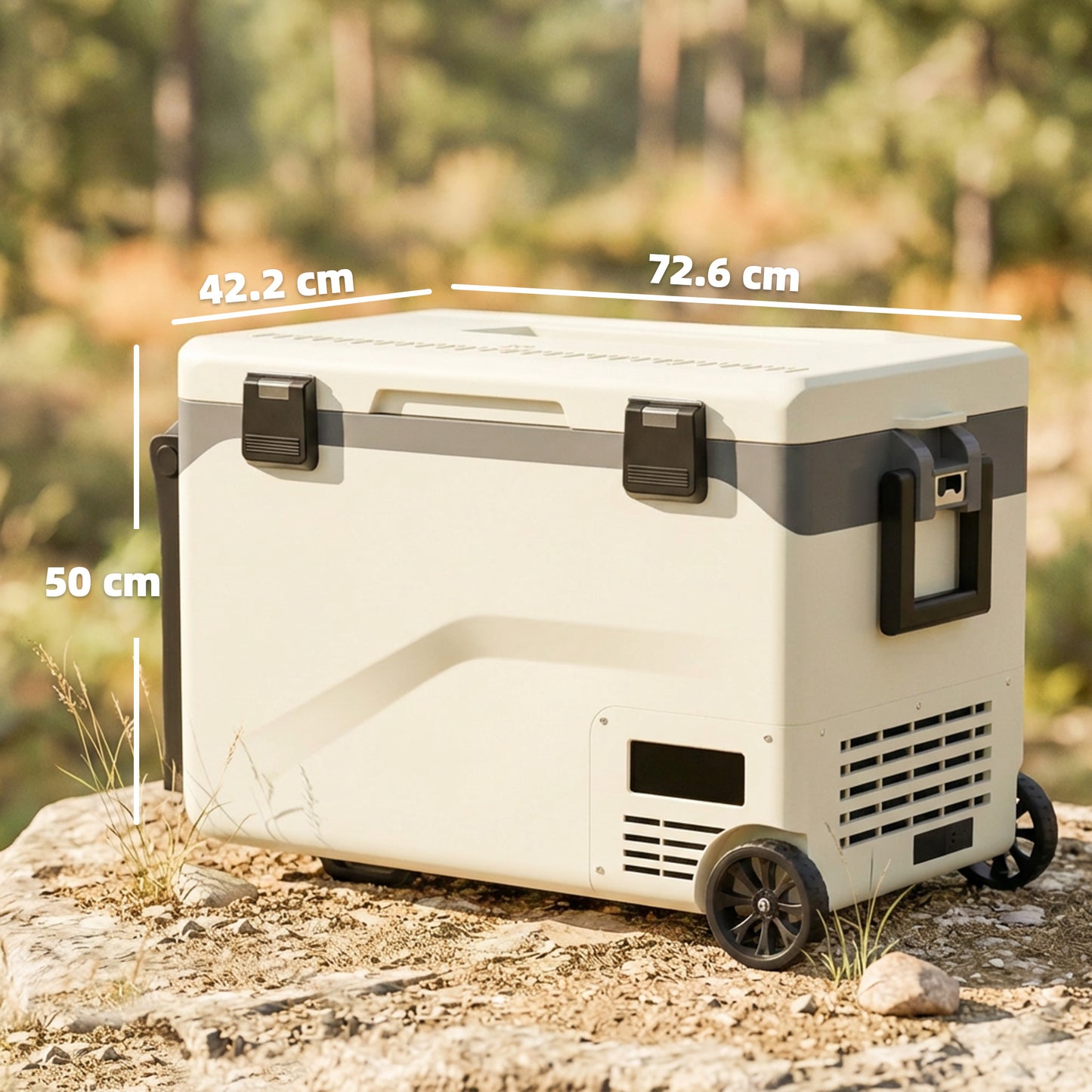 Outsunny 42.5L Compressor Car Fridge Freezer, Camping Refrigerator with App Control, 20â„ƒ-20â„ƒ