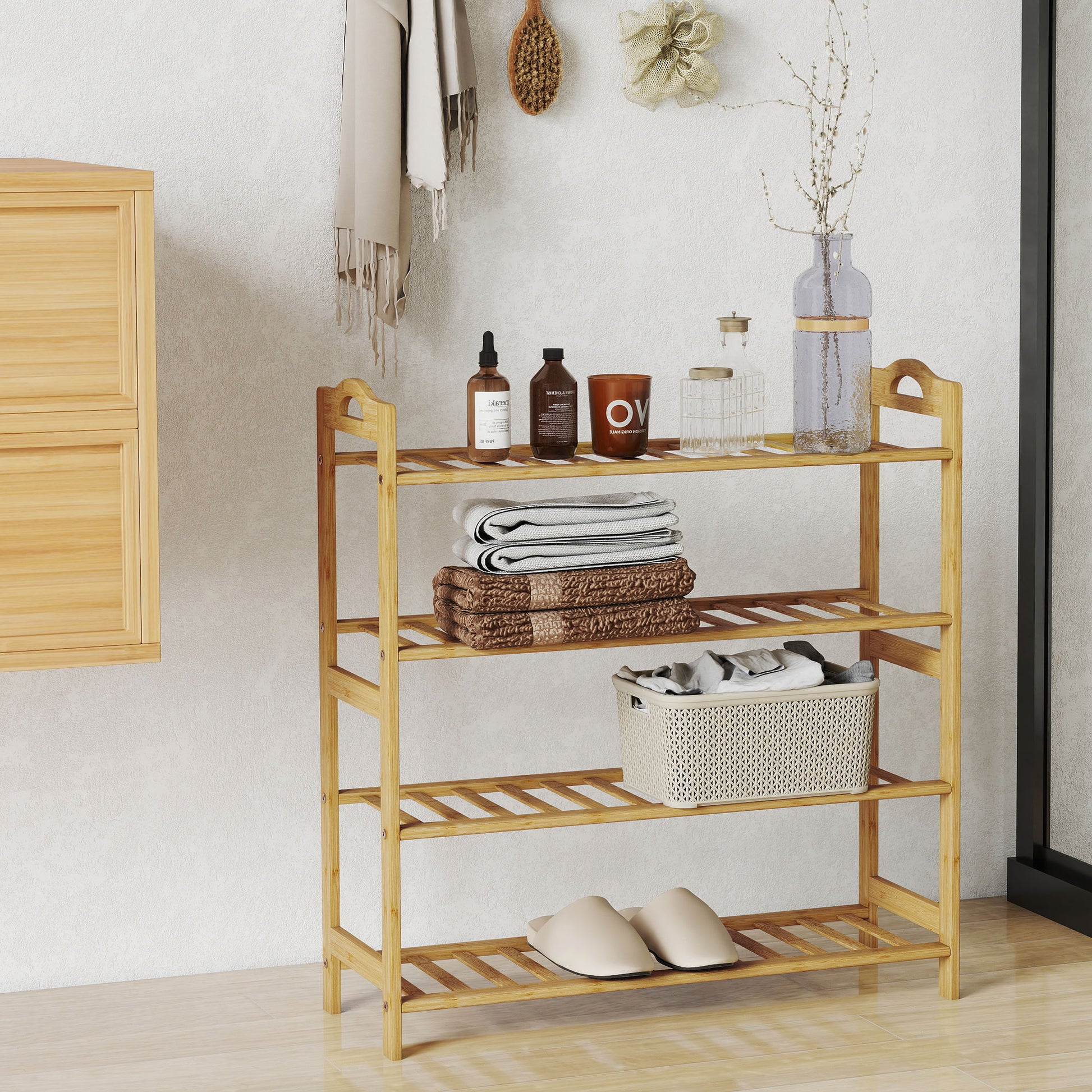  or decorative pieces. Keep your everyday essentials within reach while maintaining a clean and organised look</li><li>Strong &amp; stable structure: Designed with thick side panels and reinforced crossbars