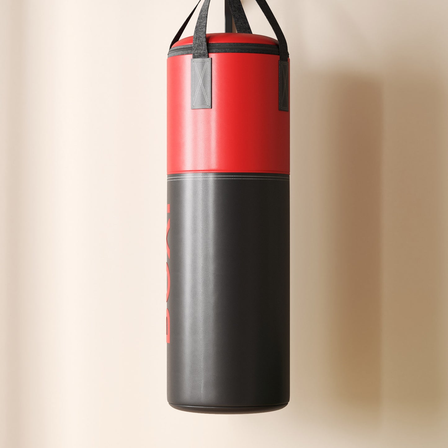 SPORTNOW Unfilled Punching Bag Set with Boxing Bag Bracket, Boxing Gloves, Hand Wraps and 360Â° Swivel Hook