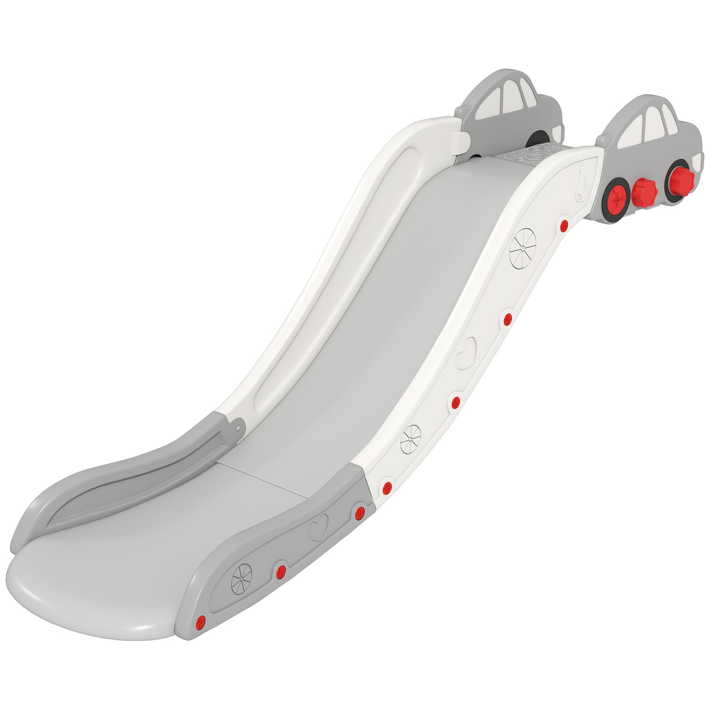AIYAPLAY Kids Slide for Bed, Sofa, with Extended Length, Easy to assemble and Store, Grey Default Title