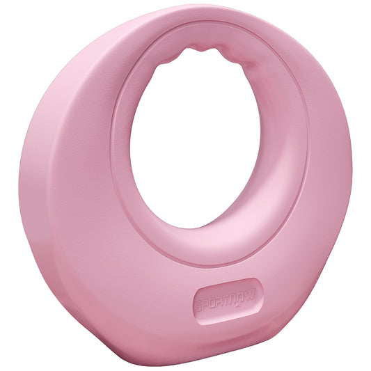 SPORTNOW 12kg Kettlebell, Kettle Bell with Wide Handle for Home Gym, Weight Lifting, Strength Training, Pink
